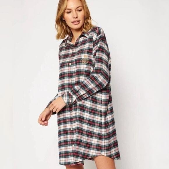 Lauren Ralph Lauren Other - Lauren Ralph Lauren Plaid Pajama Shirt Sz Large